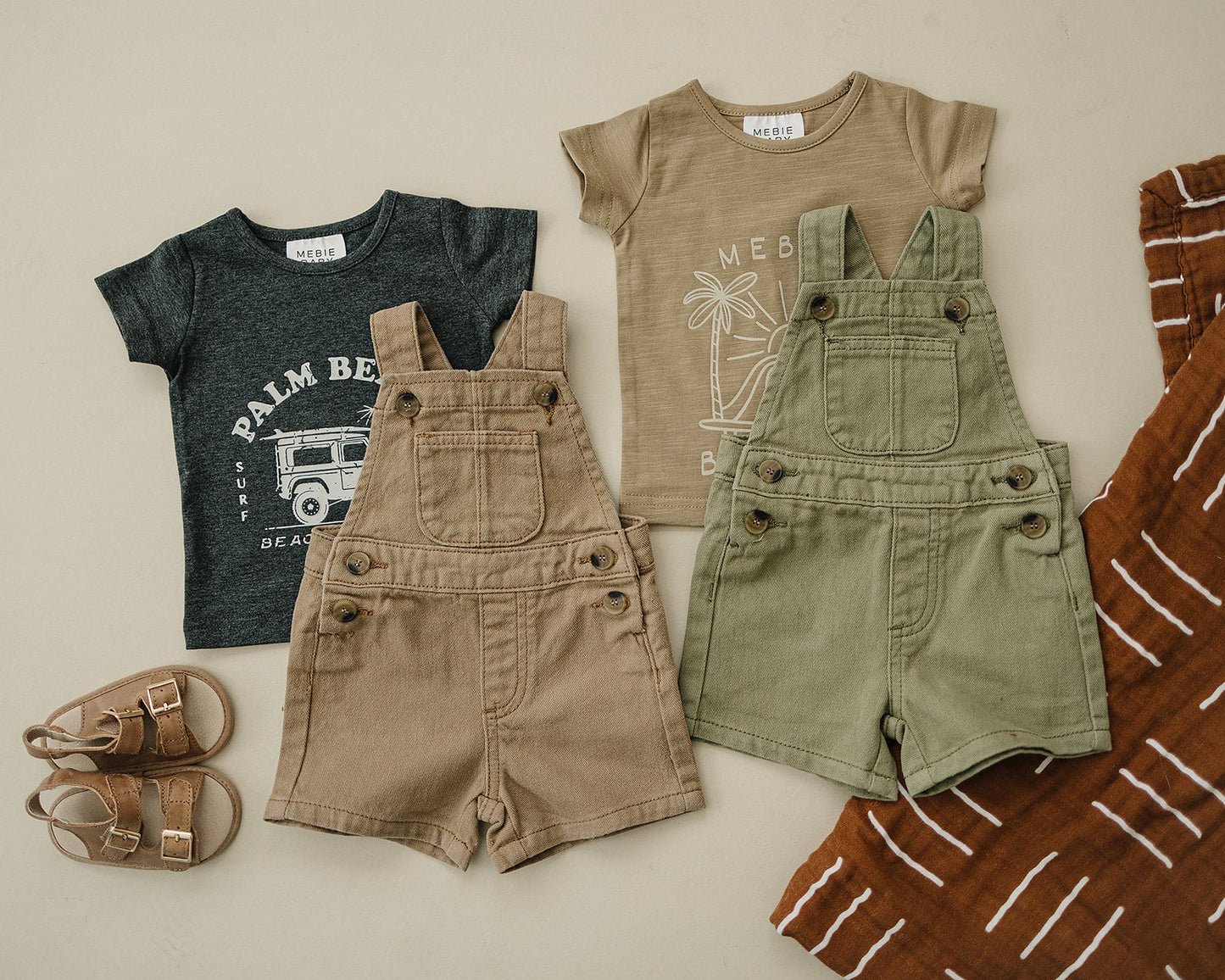 Army Green Canvas Overalls