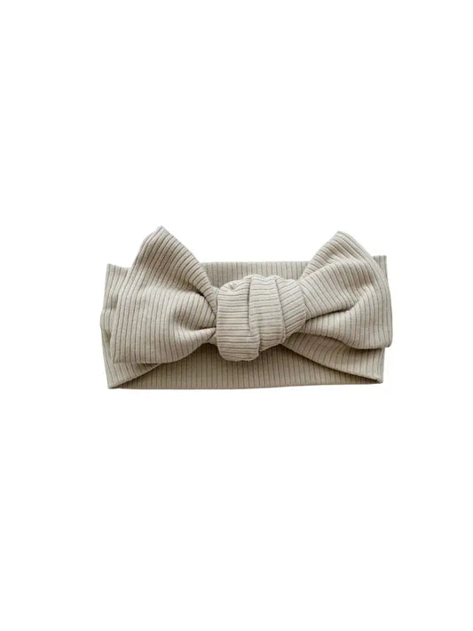 Ribbed Bow Headband - Multiple Colors