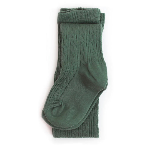Jade Cable Knit Tights